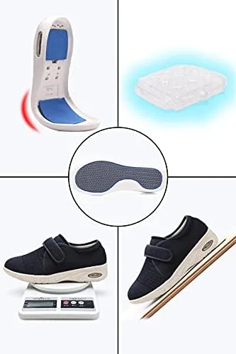 Vista 3 de Yibobay Diabetic Shoes for Women Width X-Wide Shoe for Elderly Women Wide Shoes for Women Walking Shoes Adjustable Closure Breathable Lightweight