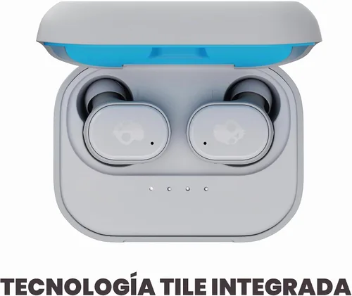 Vista 4 de Skullcandy Grind - Auriculares intrauditivos inalámbricos, color gris claro Gris claro/azul