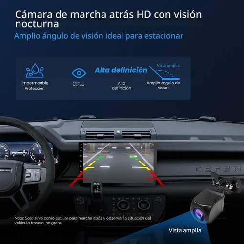 Vista 7 de Haudio Estéreo inalámbrico de doble DIN de 9 pulgadas para automóvil, con Apple CarPlay y pantalla de radio Android Auto, con Mirror Link, Bluetooth