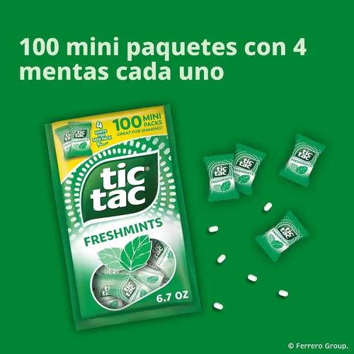 Vista 8 de Tic Tac Fresh Mint - Paquete de almohada (paquete de 100)
