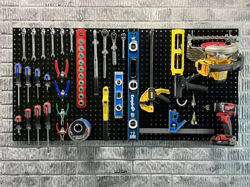 Vista 2 de Triton Products HDB-4 (4) Negro Hdf Pegboards