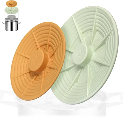 Vista 11 de Tapa universal de silicona para cuencos y ollas pequeñas, silicona de grado alimenticio, sin BPA, cubierta para microondas, protector