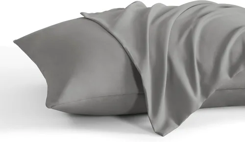 Vista 35 de NTBAY Juego de 2 fundas de almohada estándar, paquete de 2 fundas de almohada de microfibra cepillada de 20x26, suaves, resistentes a las arrugas, a