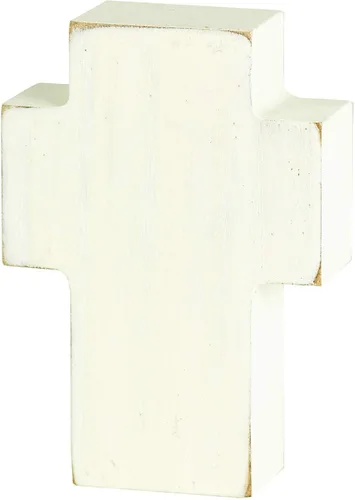 Vista 3 de Dicksons Cruz de mesa de madera colorida de 4 pulgadas Can Do All Things Through Christ