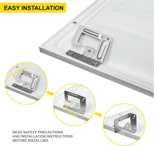 Vista 4 de NUWATT Luz de panel plano LED de 1 x 4 pies, 4000 K blanco frío, 4400 lm, voltaje universal de 120-277 V, panel LED regulable de 0-10 V, iluminación