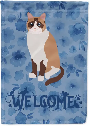Vista 65 de Caroline's Treasures CK5005GF Bandera de bienvenida de gato abisinio para buzón, bandera decorativa para patio exterior, obras de arte de patio