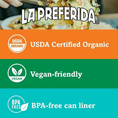Vista 6 de La Preferida Frijoles Refritos Negro Orgánico, 15 oz (Paquete de 3)