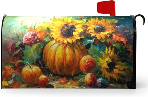 Vista 54 de Funda magnética para buzón patriótico de verano del 4 de julio, cubierta para buzón de bandera de Estados Unidos, diseño floral, Día