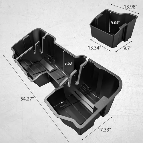 Vista 5 de OEDRO Caja de almacenamiento debajo del asiento compatible con Chevy