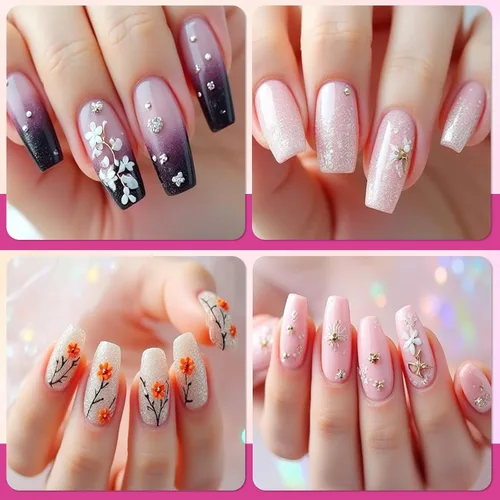 Vista 7 de BESARME 11 herramientas de arte de uñas, paleta de arte de uñas con 5 bolígrafos de escultura artística de uñas y bolígrafo de puntos de 2 vías