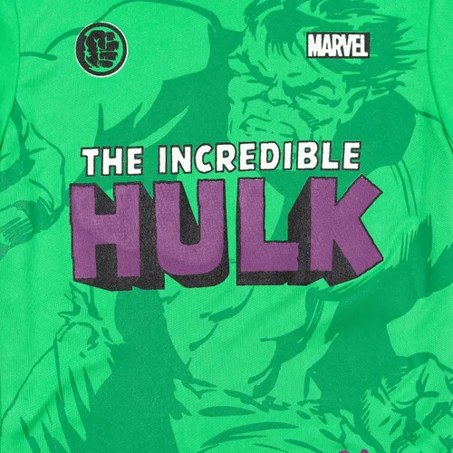 Vista 6 de Marvel Avengers - Conjunto de camiseta de manga corta y pantalones cortos de malla para niños