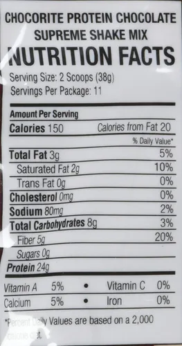 Vista 4 de ChocoRite Protein Chocolate Supreme Shake Mix, Chocolate Supreme, 15.3 onzas