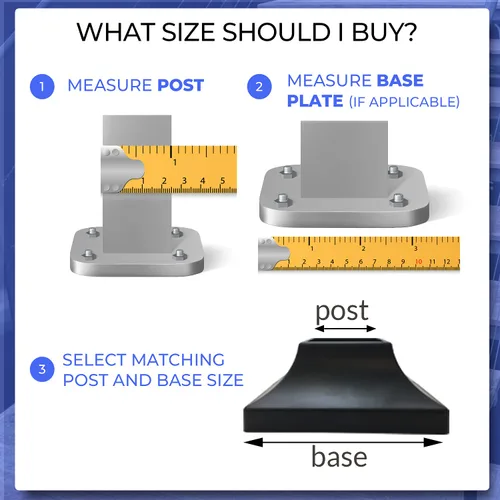 Vista 6 de Cubierta para base de poste de cubierta – Base de zapatos duradera a presión que transforma instantáneamente las patas de la mano y la escalera