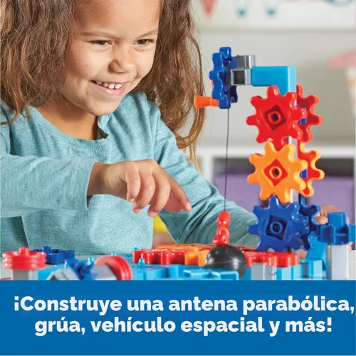 Vista 2 de Learning Resources STEM Explorers Machine Makers - 60 piezas, a partir de 5 años, juguetes Montessori de construcción, actividades de ingeniería
