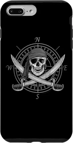 Vista 12 de Pirate Skull and Cutlasses Compass Distressed Case for iPhone 17