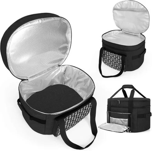 Vista 8 de Yarwo Bolsa de viaje para olla de cocción lenta mejorada 2026 con tabla inferior compatible con Crock-Pot y Hamilton Beach de 6, 7, 8 cuartos