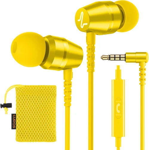 Vista 9 de LUDOS OMNITONE Auriculares con cable in-ear, 5 años de garantía, auriculares con micrófono, conector de 3.5 mm, auriculares con cable