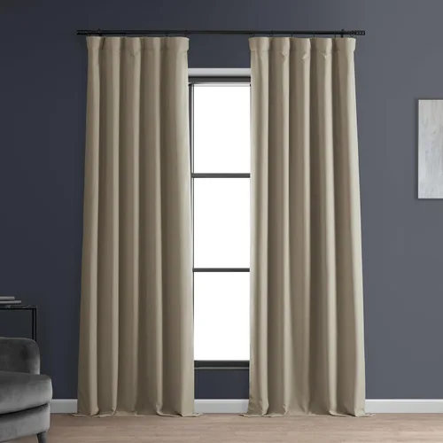 Vista 21 de HPD HALF PRICE DRAPES Cortinas opacas sólidas con aislamiento térmico para dormitorio, cortina de 84 pulgadas de largo (1 panel), cortinas opacas