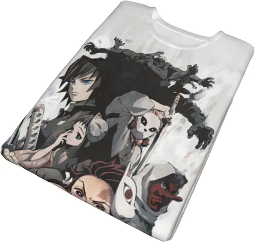 Vista 5 de Camiseta casual con impresión 3D para adultos, unisex, cosplay, anime o hombres y mujeres