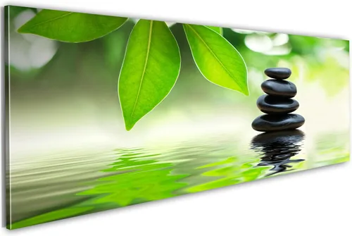 Vista 19 de artgeist Lienzo decorativo para pared, diseño de plumas de 35 x 12 pulgadas, 1 unidad, decoración del hogar, imagen estirada enmarcada para fotos