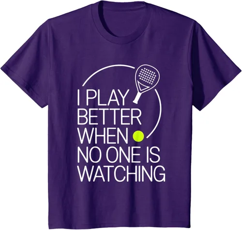 Vista 67 de Camiseta de tenis de pádel I Play Better When No One is Watching