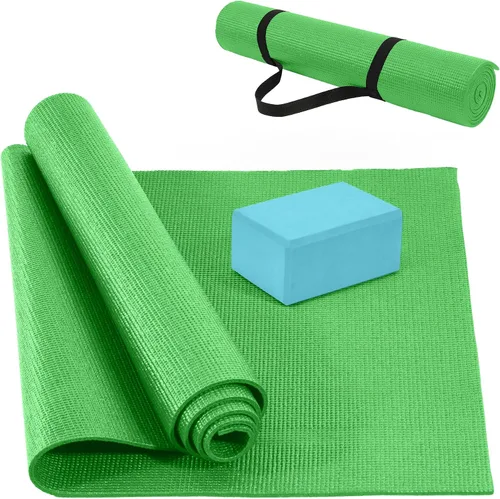 Vista 12 de Fitvids All Purpose Thick High Density No Tear Exercise Yoga Mat with Strap & Lightweight Features for Indoor & Outdoor Use
