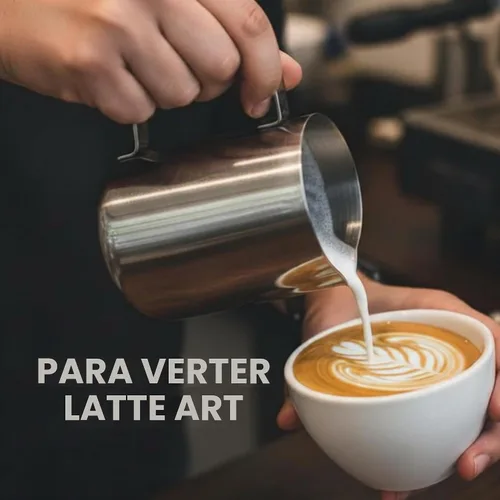 Vista 2 de Rattleware - Jarra de arte con leche de acero inoxidable de 20 onzas