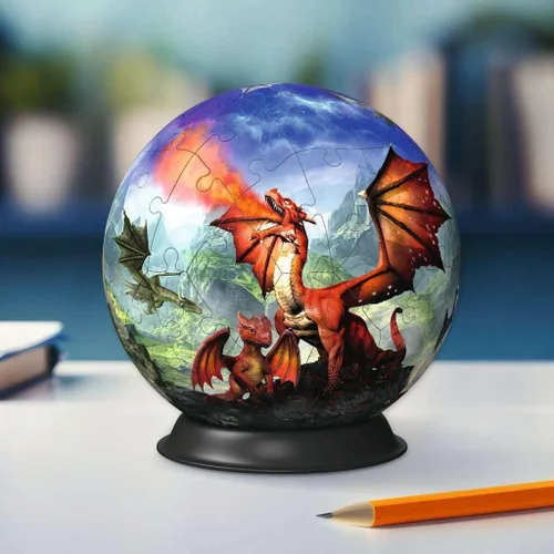 Vista 6 de Ravensburger Rompecabezas 3D 11565 Dragón místico de 72 piezas para adultos y niños a partir de 6 años