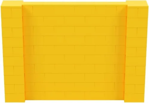 Vista 107 de EverBlock Kit de pared de 5 x 4 pies Bloques de construcción modulares Sistema de pared para edificios, pantallas y estructuras Divisor