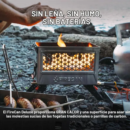 Vista 5 de Ignik FireCan Deluxe - Chimenea portátil de propano y parrilla