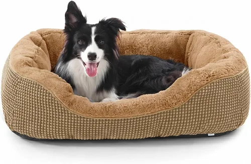 Vista 32 de Invenho - Camas para perros pequeños y medianos lavables, ortopédicas, calmantes, autocalentamiento, suaves, duraderas, con fondo antideslizante