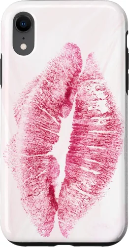 Vista 8 de Carcasa rosa para iPhone 15 Kiss Lips Love