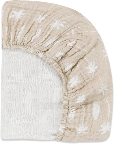 Vista 5 de Babyletto Sábanas de muselina para moisés de bebé para niñas y niños - Certificadas GOTS, funda de algodón orgánico transpirable, ajuste de 360°