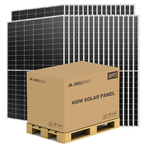 Vista 19 de SUNGOLDPOWER UL61730 Panel solar de 415 W, 6 unidades, monocristal, célula de clase A, negro, alta eficiencia, VMP 31.1V/PC, para sistema solar