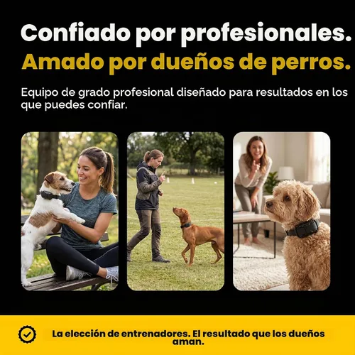 Vista 4 de Educator ET-300 Mini Collar E negro para adiestramiento de perros con control remoto, rango de 1/2 milla, impermeable, 100 niveles de estimulación