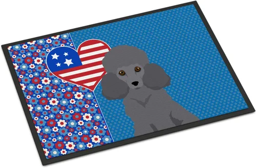 Vista 178 de Caroline's Treasures WDK5119JMAT Airedale Terrier USA - Tapete para interiores o exteriores, 24 x 36 pulgadas, tapete para puerta delantera