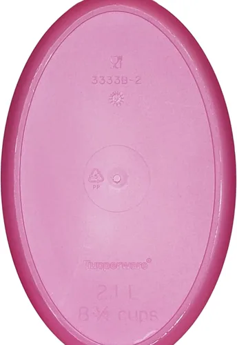Vista 3 de Tupperware Jarra de refrigerador Slim Line de 2 cuartos de galón para bebidas Buddy Container Fucsia Rosa