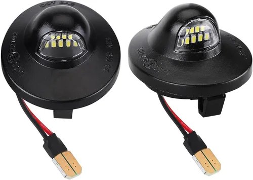 Vista 4 de 2 luces LED para placa de matrícula compatibles con Ford F150 F250 F350 Super Duty Ranger Explorer Bronco Excursion Expedition Full LED Placa Luz