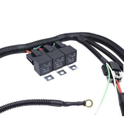 Vista 5 de Arnés de cableado eléctrico de doble ventilador para GM 1999-2006 ECU Control Kit de arnés de cable de ventilador de refrigeración eléctrica