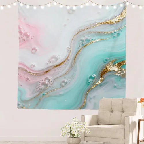 Vista 60 de Batmerry Abstract Repeat Polyester Tapestry, Tiled Directional Lightweight Wall Hanging High-Definition Print Backdrop For Dorm Room Bedroom Living