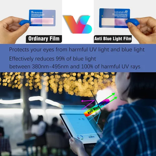 Vista 3 de KEANBOLL Paquete de 2 protectores de pantalla para OnePlus Pad 2 y OnePlus Pad Pro de 12.1 pulgadas, protector de película antiluz azul para OnePlus