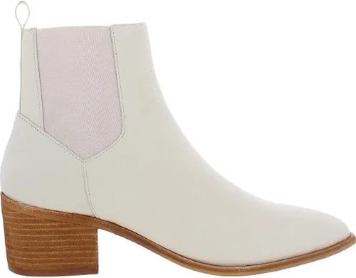 Vista 2 de Chinese Laundry Filip - Botas Chelsea con punta puntiaguda tacón medio 2-3 pulgadas color blanco