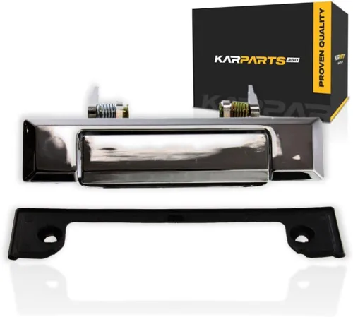 Vista 9 de KarParts360 Para Toyota Pickup 1984 85 86 87 1988 Manija de puerta exterior delantera, lado del conductor cromada con orificio para llave Trim
