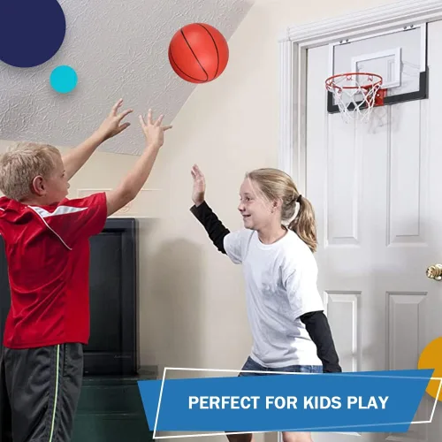Vista 4 de Juego de mini pelotas deportivas para niños pequeños, mini pelotas de baloncesto de PVC de 5 pulgadas, fútbol pequeño de 5 pulgadas, juego
