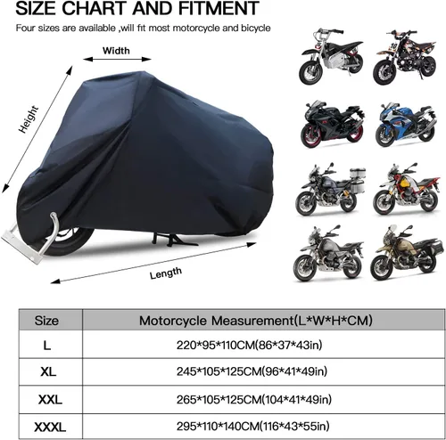 Vista 5 de Rich Choices Funda pequeña para patinete de motocicleta, impermeable, para exteriores, protección UV, protección contra la lluvia, para todas