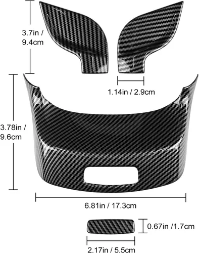 Vista 6 de Caja de almacenamiento para reposabrazos de consola central, interruptor de botón, cubierta de panel para Mercedes-Benz GLB, accesorios internos