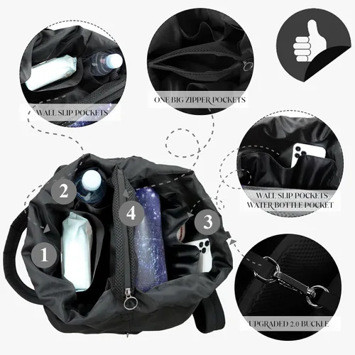 Vista 4 de 30L Multi Hobo Bags 3.0 con 2 correas para mujer, bolsos de mano, bolsos cruzados