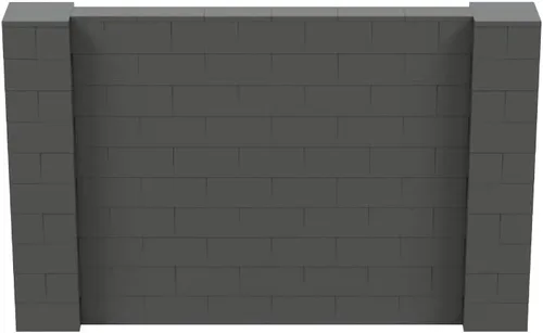Vista 40 de EverBlock Kit de pared de 5 x 4 pies Bloques de construcción modulares Sistema de pared para edificios, pantallas y estructuras Divisor