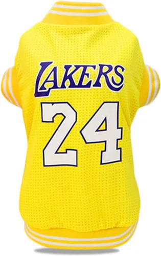 Vista 11 de Ropa para perros Camiseta transpirable de malla de baloncesto, ropa para mascotas, ropa deportiva para cachorros, camisa para perros de moda de Azul