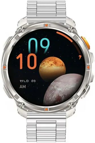 Vista 27 de Relojes inteligentes múltiples modos deportivos para hombres con linterna, reloj inteligente para Android y iPhone, pantalla táctil HD de 1.7 Negro